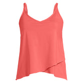 Women's Long Torso Tulip Hem Tankini Top
