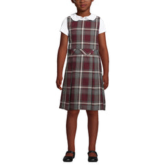 Girls Plaid Jumper Top of Knee