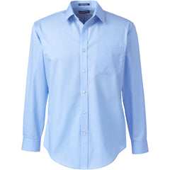 School Uniform Men's Tall Long Sleeve Tailored Straight Collar Broadcloth Dress Shirt
