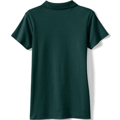 School Uniform Girls Short Sleeve Feminine Fit Interlock Polo Shirt