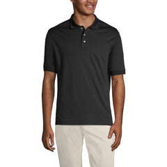 School Uniform Men's Tall Banded Cuff Short Sleeve Supima Cotton Polo Shirt