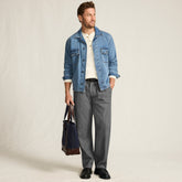 Men's Relaxed Fit Pleated Dress Pants