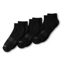 Men's Performance Half Cushion Quarter Crew Socks 3 Pack