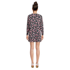 Women's Cotton Jersey V-neck Tunic Swim Cover-up Shirtdress