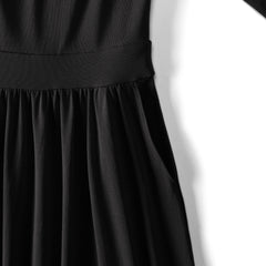 Women's Petite Cotton Modal Off Shoulder Midi Dress