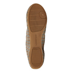 Women's Comfort Slip On Plaid Ballet Flats
