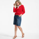 Women's Plus Size Lightweight Denim Mid Rise 10" Shorts