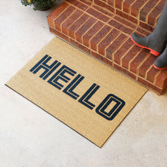 Matterly Neighburly Doormat Hello