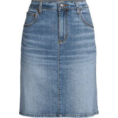 Women's Soft Denim Classic 5 Pocket Above the Knee Skirt