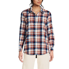 Tall Flannel Boyfriend Long Sleeve Shirt