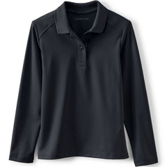 Girls Long Sleeve Feminine Fit Rapid Dry Polo Shirt