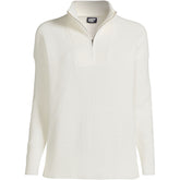 Women's Plus Size Drifter Cotton Quarter Zip Pullover Sweater