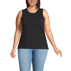 Women's Plus Size Supima Cotton Crew Neck Tank