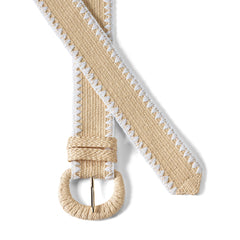 Women's Stretch Raffia Belt