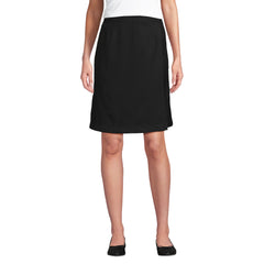 Women's Solid A Line Tab Skort Top of Knee