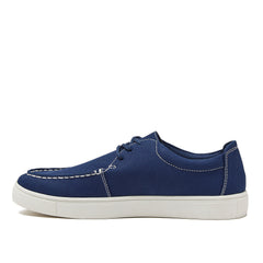 Men's Moc Toe Canvas Lace Up Sneakers