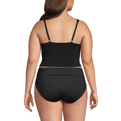 Women's Plus Size DDD-Cup Sweetheart Wrap Midkini Top
