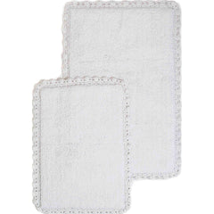 Chesapeake Crochet Cotton Anti Skid 2 Piece Bath Rug Set