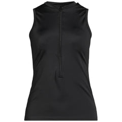 Women's High Neck Zip Front Tankini Top