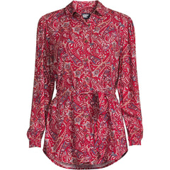 Women's Rayon Tie Waist Shirt