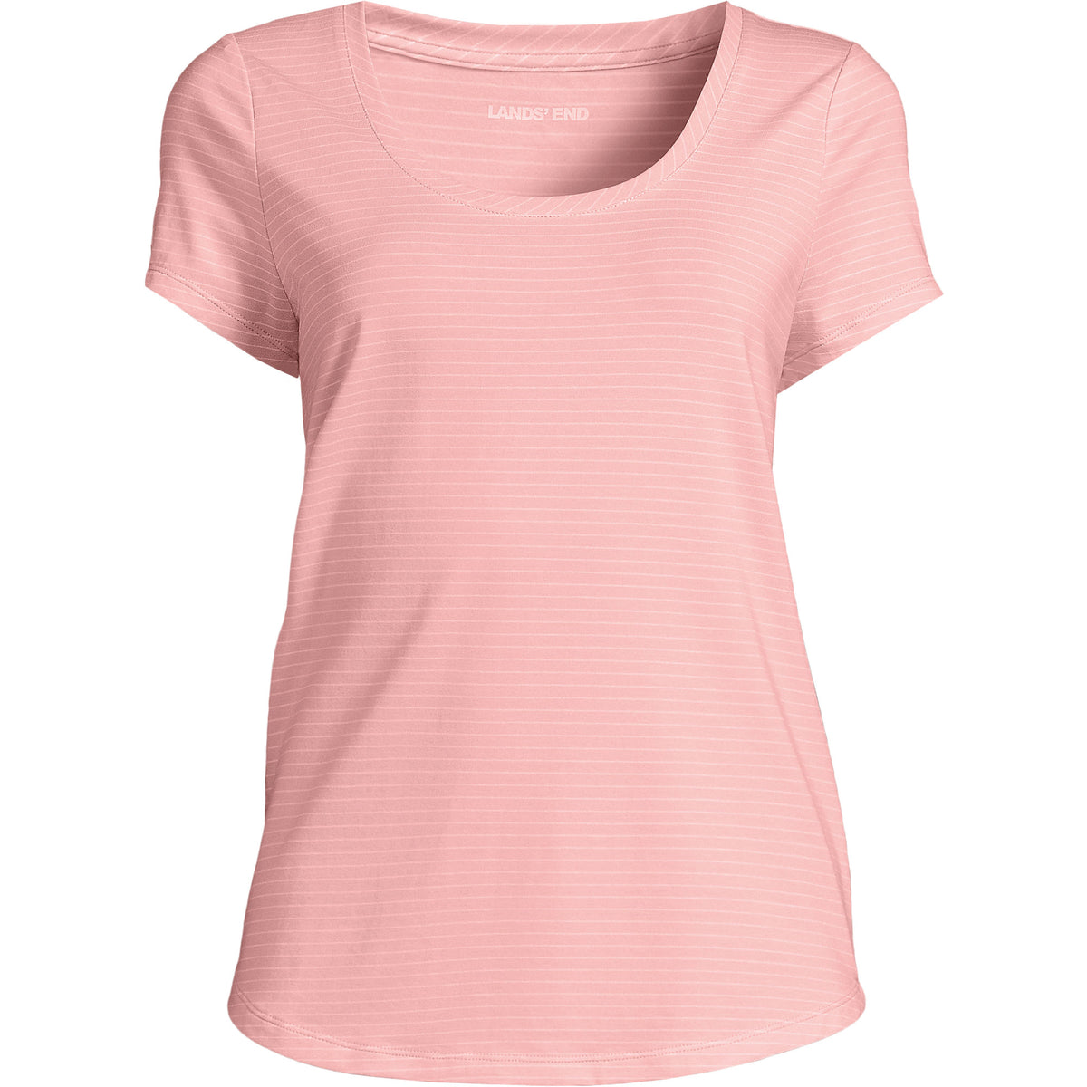 Women's Plus Size Short Sleeve Lightweight Jersey Scoop Neck T-shirt
