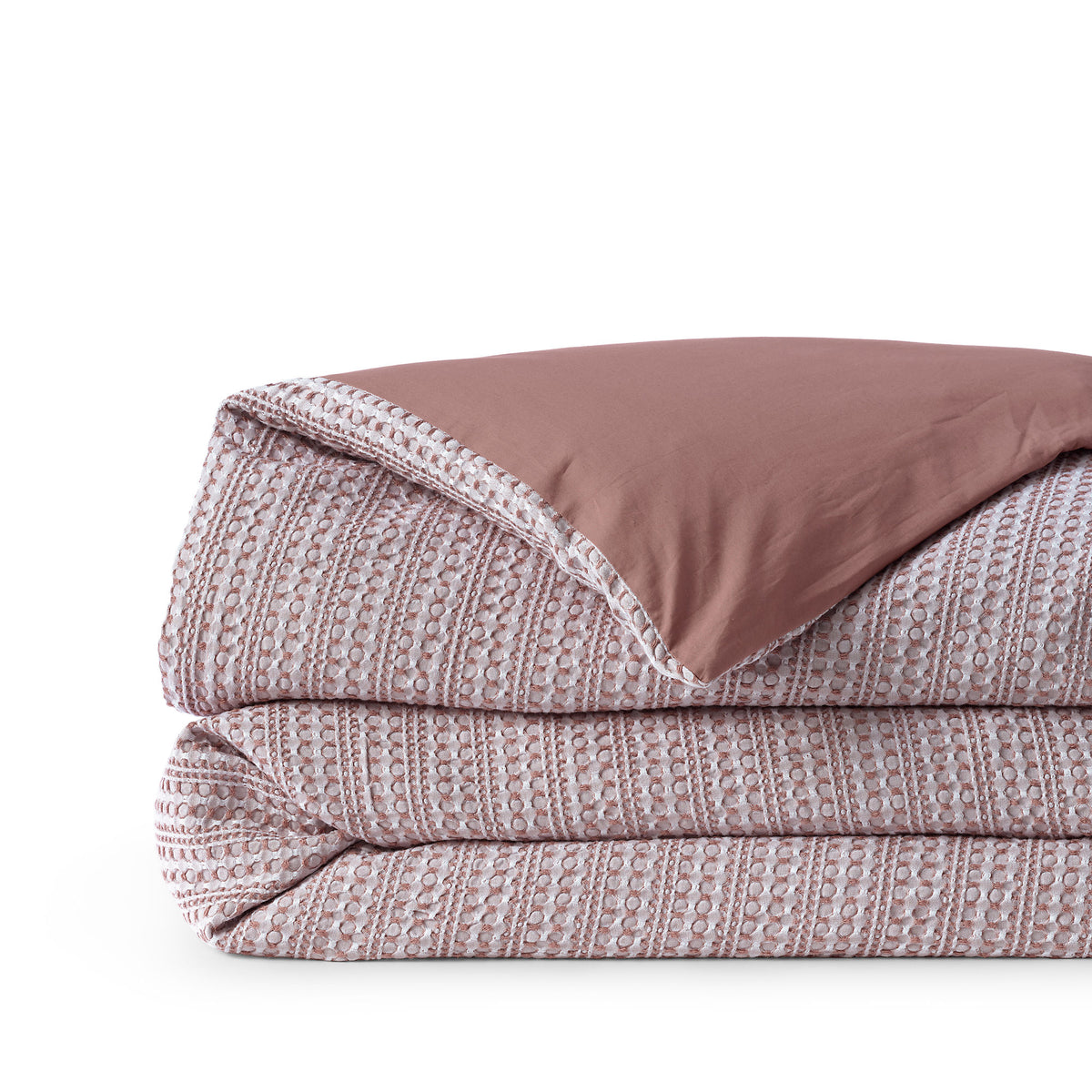 Cotton Matelasse Textured Stripe Duvet Bed Cover