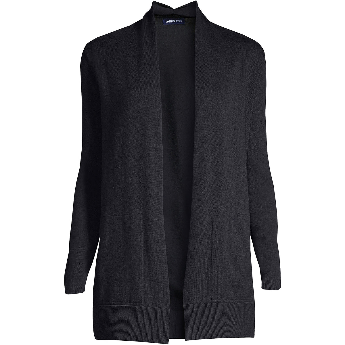 Women's Plus Size Long Sleeve Open Long Cardigan Sweater