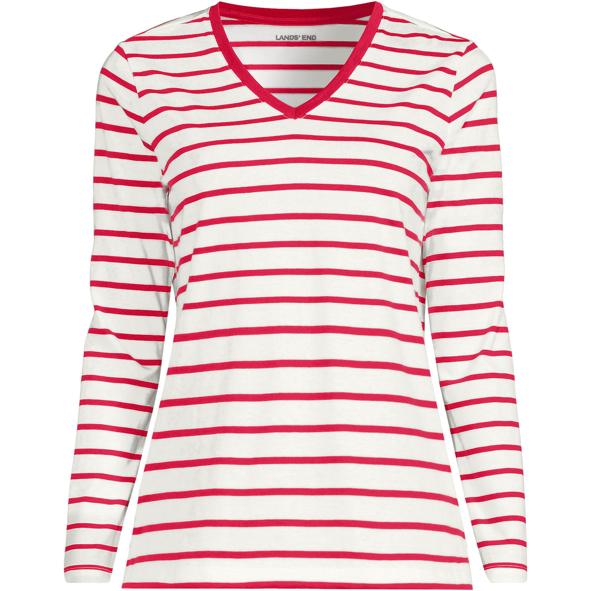 Supima Cotton Long Sleeve V-Neck T-Shirt
