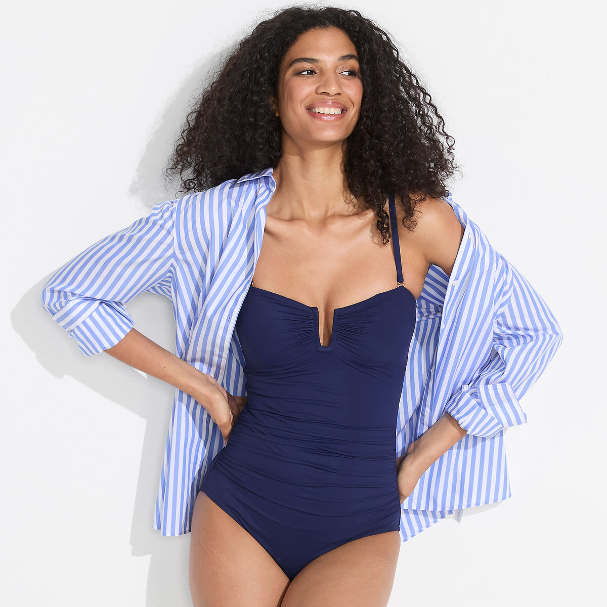 Women's SlenderSuit U-Wire Bandeau One Piece Swimsuit
