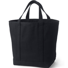 Large Solid Color 5 Pocket Open Top Canvas Tote Bag