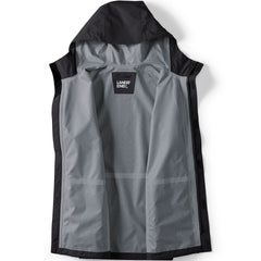 Men's Tall Waterproof Hooded Packable Rain Jacket