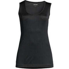 Women's Petite Silk Interlock Thermal Long Underwear Base Layer Tank Top
