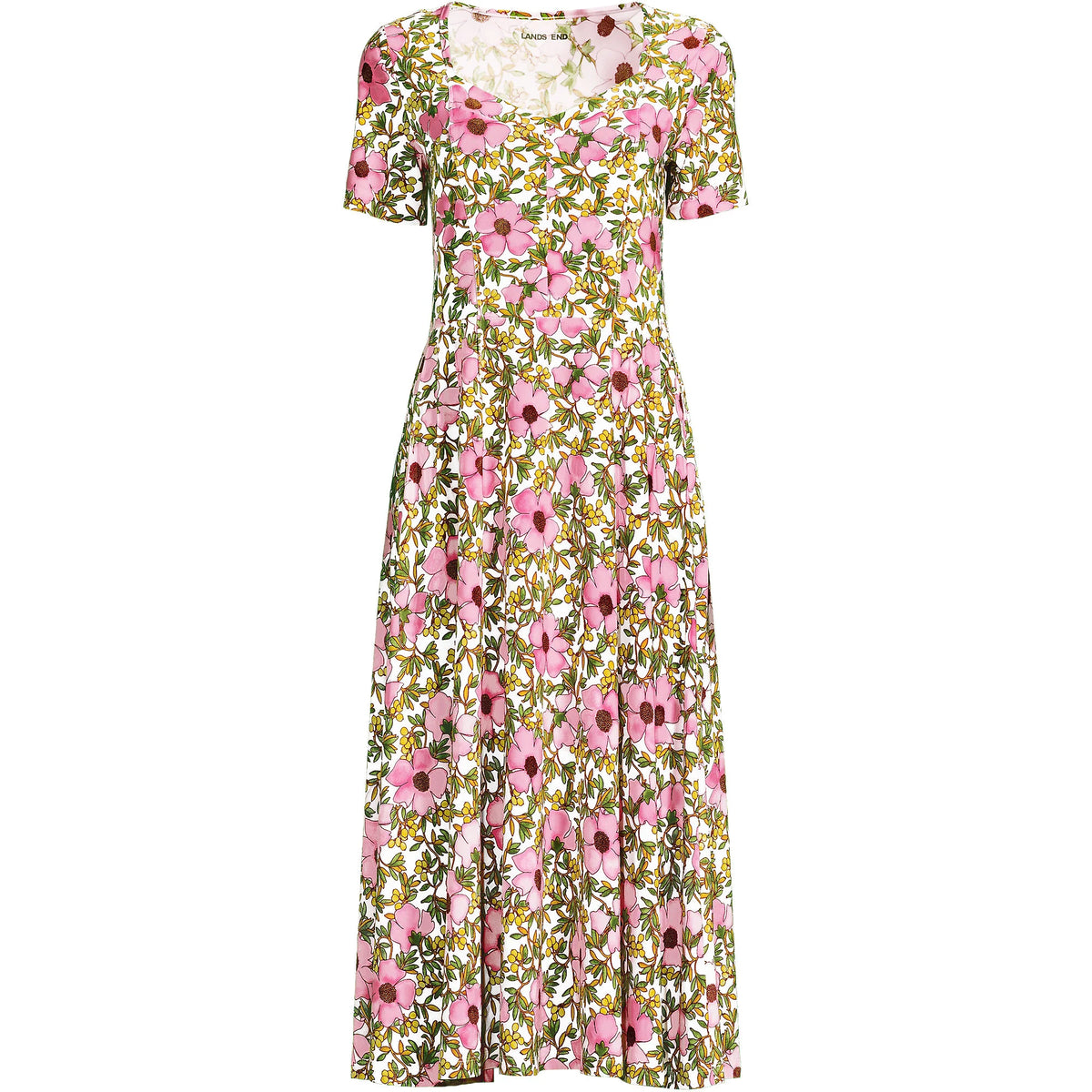 Women's Plus Size Silky Knit Sweetheart Midi Dress