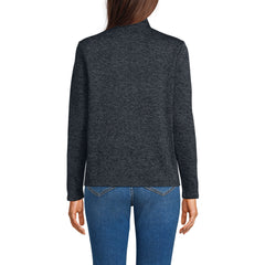 Women's Sweater Fleece Zip Front Jacket