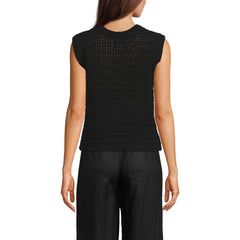 Women's Blend Texture U Neck Vest Sweater