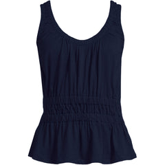 Women's Plus Size Slub Rouched Tank Top