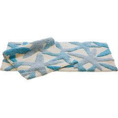 Chesapeake Ariel Star Pattern Cotton Anti Skid 2 Piece Bath Rug Set