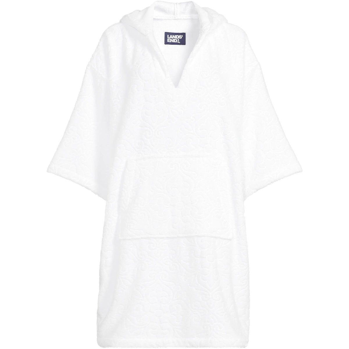 Women's Terry 3/4 Sleeve Pullover Hooded Spa Robe