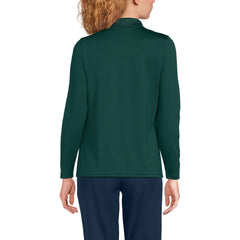 School Uniform Women's Long Sleeve Feminine Fit Rapid Dry Polo Shirt