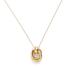 Water-Resistant Long Knot Pendant Necklace