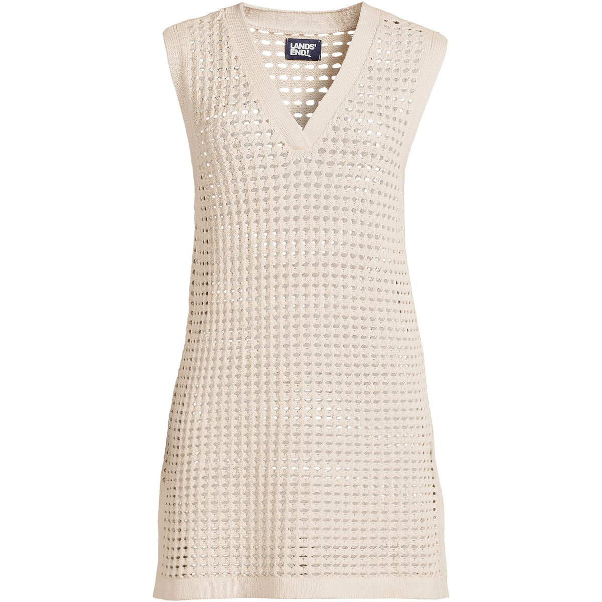Women's Plus Size Open Knit Cover-up Dress