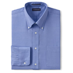 School Uniform Men's Tall Tailored Long Sleeve No Iron Buttondown Pinpoint Shirt
