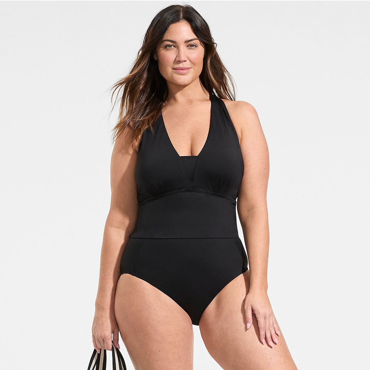 Women's Plus Size Twist Back Midkini