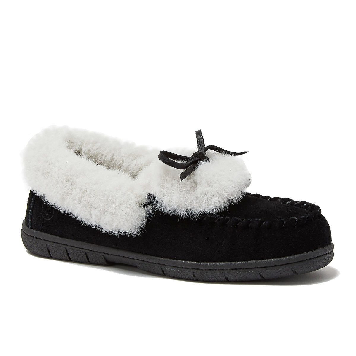 Women's Fluffy Lined Indoor Outdoor Moccasin Slippers
