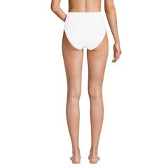 Women's Chlorine Resistant Ottoman Rib High Waisted Bikini Bottoms
