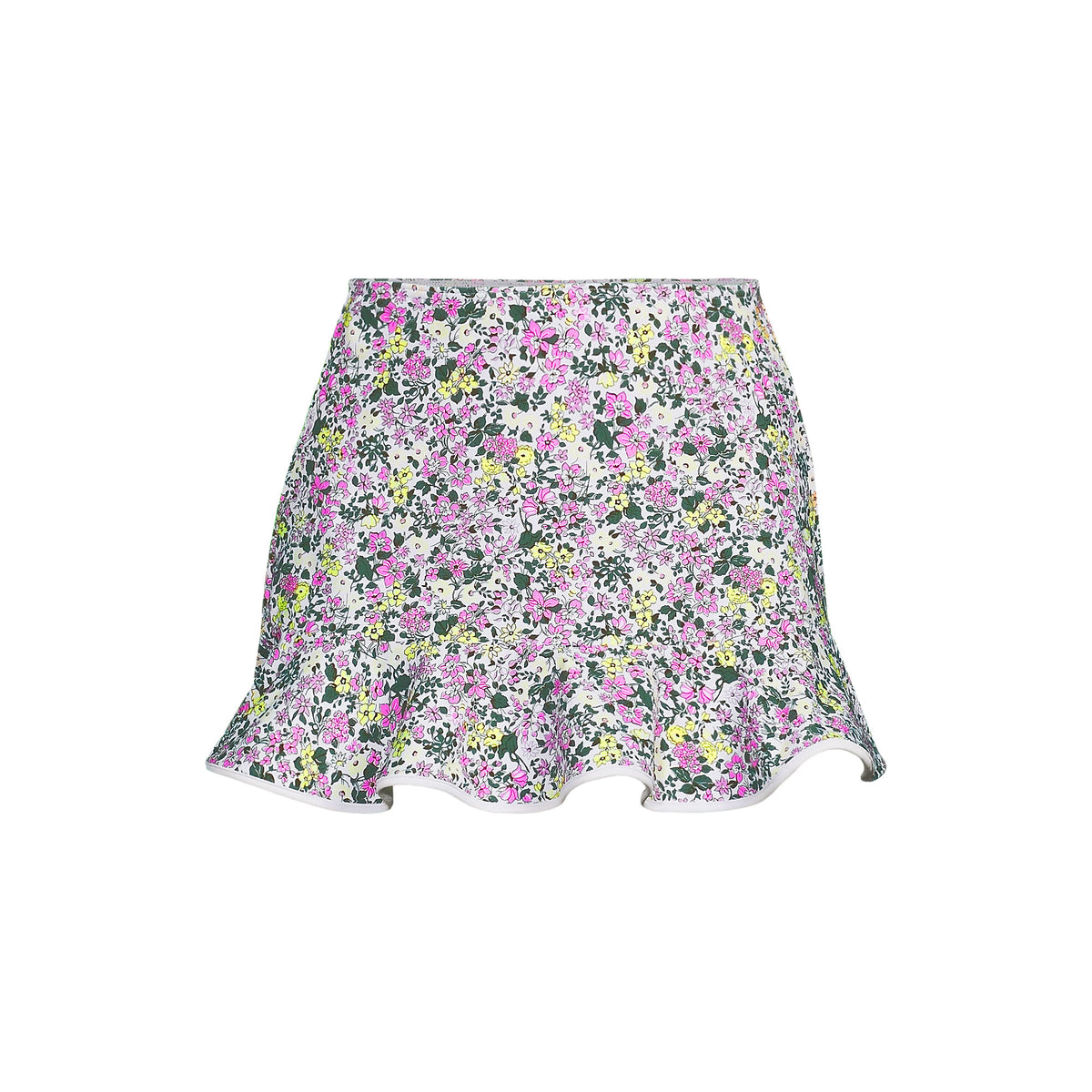 Women's Plus Size Ruffle Hem Mini Swim Skirt
