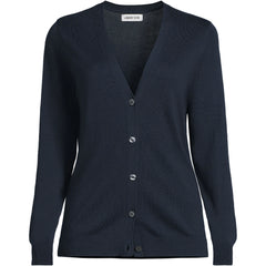 Women's Tall Cotton Modal V-neck Cardigan Sweater