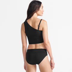 Women's Ruched One Shoulder Midkini Top