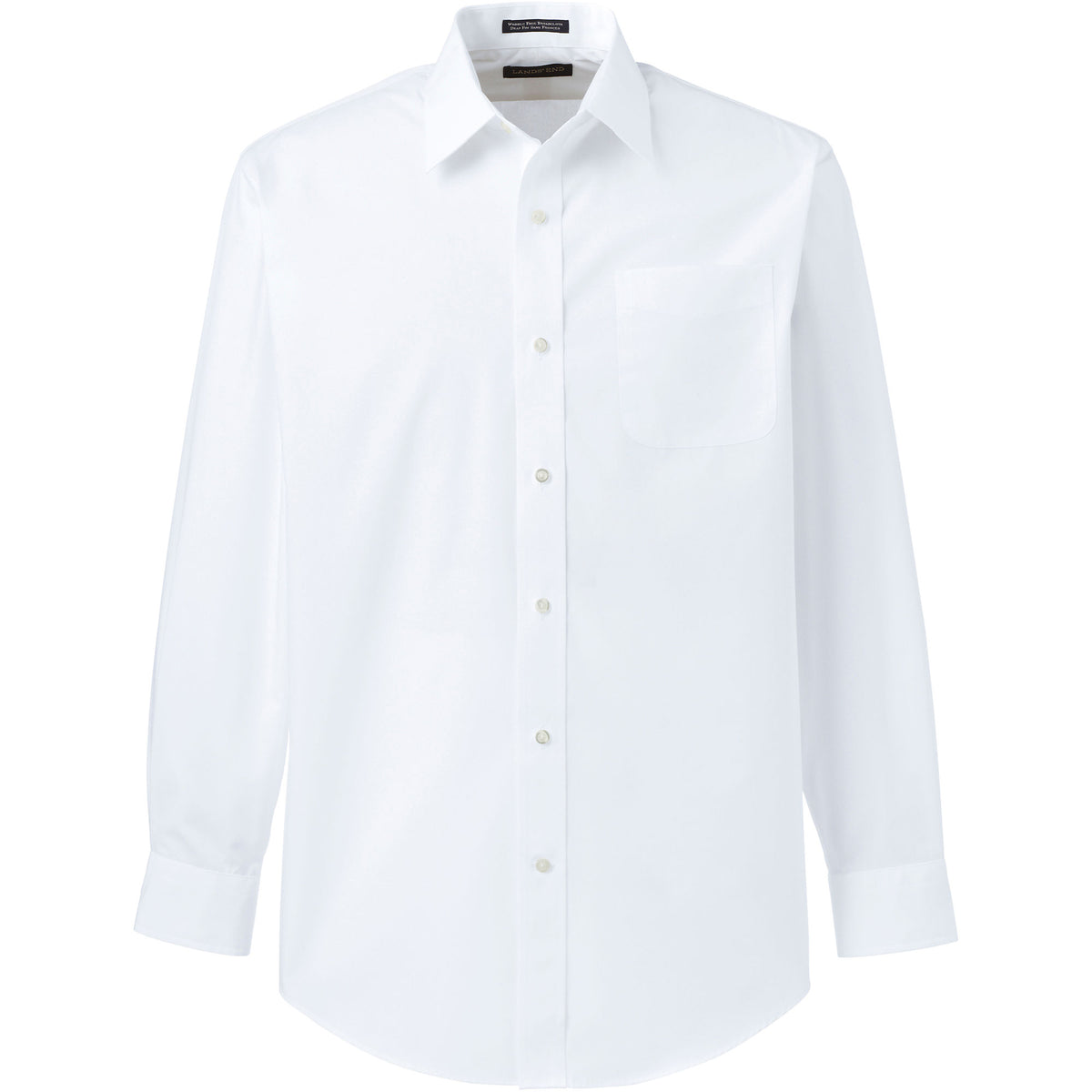 School Uniform Men's Long Sleeve Straight Collar Broadcloth Dress Shirt