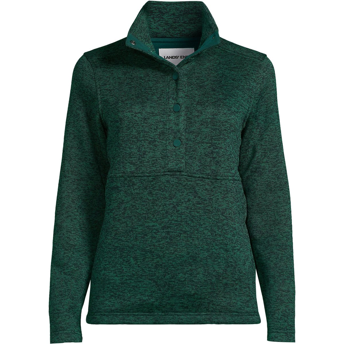 Women's Sweater Fleece Snap Neck Pullover Jacket